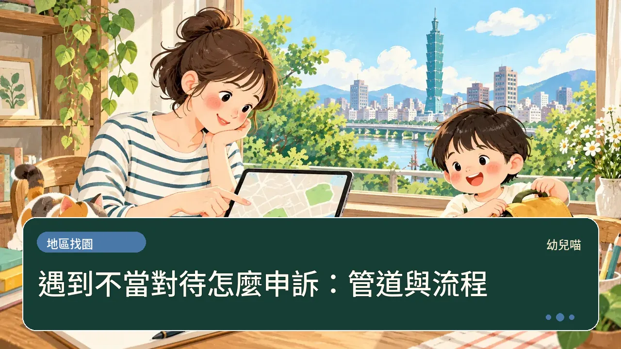 遇到不當對待怎麼申訴:管道與流程主題插畫