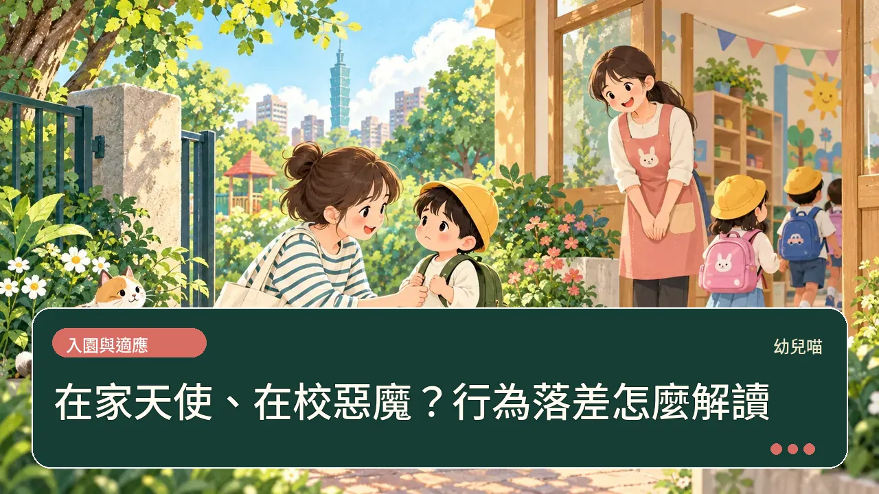 在家天使、在校惡魔?行為落差怎麼解讀主題插畫